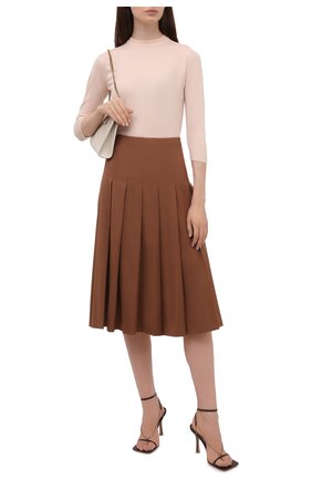 Женская кашемировая юбка LORO PIANA коричневого цвета по цене 282000 руб., арт. FAL8034 | Фото 2 Женская кашемировая юбка LORO PIANA коричневого цвета, арт. FAL8034 | Фото 2