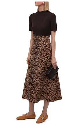 Женские замшевые лоферы mani JIMMY CHOO коричневого цвета по цене 64000 руб., арт. MANI FLAT/UCB | Фото 2 Женские замшевые лоферы mani JIMMY CHOO коричневого цвета, арт. MANI FLAT/UCB | Фото 2