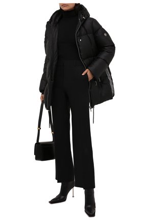 Женский пуховик MICHAEL MICHAEL KORS черного цвета по цене 48050 руб., арт. MU12028G1M | Фото 2 Женский пуховик MICHAEL MICHAEL KORS черного цвета, арт. MU12028G1M | Фото 2