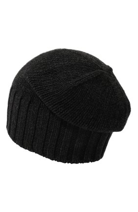 Мужская кашемировая шапка INVERNI темно-серого цвета, арт. 4226 CM | Фото 2 (Материал: Шерсть, Кашемир, Текстиль; Кросс-КТ: Трикотаж)