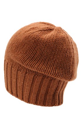 Мужская кашемировая шапка INVERNI светло-коричневого цвета, арт. 4226 CM | Фото 2 (Материал: Шерсть, Кашемир, Текстиль; Кросс-КТ: Трикотаж)