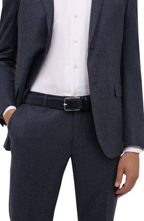 Мужской кожаный ремень CORNELIANI темно-синего цвета по цене 18800 руб., арт. 88V301-1820830/00 | Фото 2 Мужской кожаный ремень CORNELIANI темно-синего цвета, арт. 88V301-1820830/00 | Фото 2