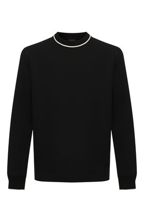 Мужской свитшот ERMENEGILDO ZEGNA черного цвета по цене 19900 руб., арт. N6ML01130 | Фото 1 Мужской свитшот ERMENEGILDO ZEGNA черного цвета, арт. N6ML01130 | Фото 1 (Материал внешний: Синтетический материал, Хлопок; Мужское Кросс-КТ: свитшот-одежда; Принт: Без принта; Стили: Кэжуэл; Длина (для топов): Стандартные; Рукава: Длинные)