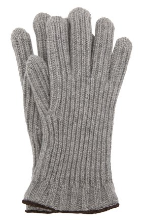 Мужские кашемировые перчатки LORO PIANA серого цвета по цене 55850 руб., арт. FAI4645 | Фото 1