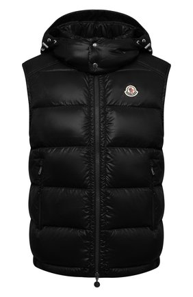 Мужской пуховый жилет bormes MONCLER черного цвета по цене 84900 руб., арт. G2-091-1A001-52-68950 | Фото 1 Мужской пуховый жилет bormes MONCLER черного цвета, арт. G2-091-1A001-52-68950 | Фото 1 (Длина (верхняя одежда): Короткие; Материал утеплителя: Пух и перо; Материал внешний: Синтетический материал; Материал подклада: Синтетический материал; Кросс-КТ: Пуховик, Куртка; Стили: Спорт-шик)