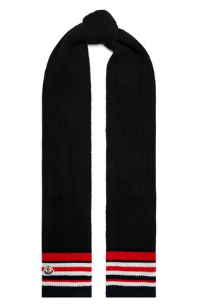 Мужской шарф из шерсти и кашемира MONCLER темно-синего цвета по цене 46800 руб., арт. G2-091-3C000-02-M1127 | Фото 1 Мужской шарф из шерсти и кашемира MONCLER темно-синего цвета, арт. G2-091-3C000-02-M1127 | Фото 1 (Материал: Кашемир, Шерсть, Текстиль; Кросс-КТ: шерсть, кашемир)