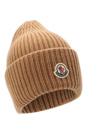 Мужская шапка из шерсти и кашемира MONCLER темно-бежевого цвета по цене 23400 руб., арт. G2-091-3B000-48-M1127 | Фото 1 Мужская шапка из шерсти и кашемира MONCLER темно-бежевого цвета, арт. G2-091-3B000-48-M1127 | Фото 1