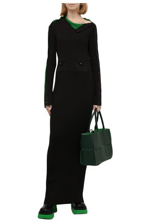 Женские кожаные ботильоны flash BOTTEGA VENETA зеленого цвета по цене 85400 руб., арт. 667148/VBS50 | Фото 2 Женские кожаные ботильоны flash BOTTEGA VENETA зеленого цвета, арт. 667148/VBS50 | Фото 2 (Каблук тип: Устойчивый; Материал внутренний: Натуральная кожа; Подошва: Платформа; Каблук высота: Высокий)