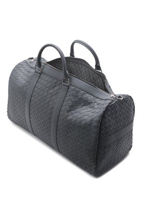 Мужская кожаная дорожная сумка BOTTEGA VENETA серого цвета по цене 485000 руб., арт. 650061/V0E51 | Фото 4 Мужская кожаная дорожная сумка BOTTEGA VENETA серого цвета, арт. 650061/V0E51 | Фото 4 (Материал: Натуральная кожа; Ремень/цепочка: На ремешке; Размер: large)