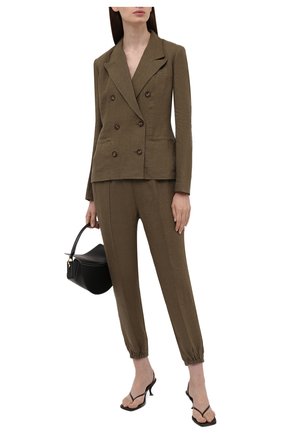 Женские льняные джоггеры POLO RALPH LAUREN зеленого цвета по цене 18900 руб., арт. 211793111 | Фото 2 Женские льняные джоггеры POLO RALPH LAUREN зеленого цвета, арт. 211793111 | Фото 2 (Длина (брюки, джинсы): Укороченные; Материал внешний: Лен; Стили: Кэжуэл; Женское Кросс-КТ: Джоггеры - брюки; Силуэт Ж (брюки и джинсы): Джоггеры)