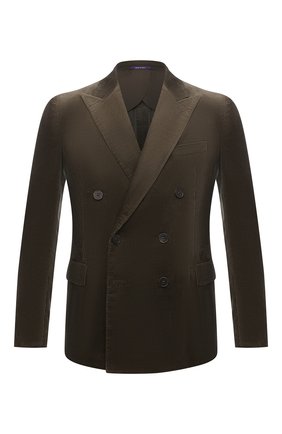 Мужской хлопковый пиджак RALPH LAUREN хаки цвета по цене 224000 руб., арт. 798843704 | Фото 1 Мужской хлопковый пиджак RALPH LAUREN хаки цвета, арт. 798843704 | Фото 1 (Материал внешний: Хлопок; Рукава: Длинные; Материал подклада: Купро; Длина (для топов): Стандартные; Случай: Коктейльный; Пиджаки М: Приталенный; 1-2-бортные: Двубортные; Стили: Кэжуэл)