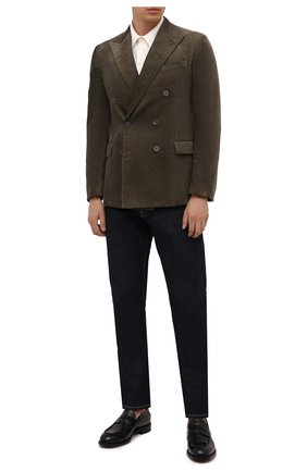 Мужской хлопковый пиджак RALPH LAUREN хаки цвета по цене 278500 руб., арт. 798843704 | Фото 2 Мужской хлопковый пиджак RALPH LAUREN хаки цвета, арт. 798843704 | Фото 2 (Материал внешний: Хлопок; Рукава: Длинные; Материал подклада: Купро; Длина (для топов): Стандартные; Случай: Коктейльный; Пиджаки М: Приталенный; 1-2-бортные: Двубортные; Стили: Кэжуэл)