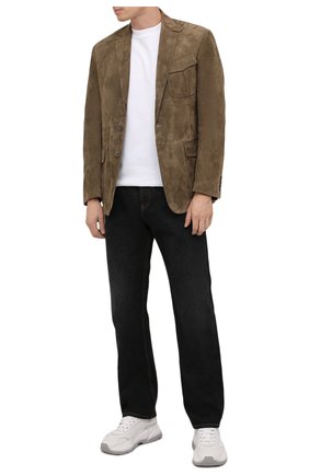 Мужской замшевый пиджак RALPH LAUREN бежевого цвета по цене 448500 руб., арт. 798843721 | Фото 2 Мужской замшевый пиджак RALPH LAUREN бежевого цвета, арт. 798843721 | Фото 2 (Материал подклада: Хлопок; Рукава: Длинные; Длина (для топов): Стандартные; Случай: Повседневный; Пиджаки М: Приталенный; 1-2-бортные: Однобортные; Материал внешний: Замша; Стили: Кэжуэл)
