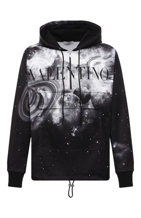 Мужской худи VALENTINO черного цвета по цене 114500 руб., арт. WV3MF19H7M6 | Фото 1 Мужской худи VALENTINO черного цвета, арт. WV3MF19H7M6 | Фото 1