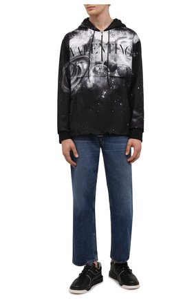 Мужской худи VALENTINO черного цвета по цене 114500 руб., арт. WV3MF19H7M6 | Фото 2 Мужской худи VALENTINO черного цвета, арт. WV3MF19H7M6 | Фото 2