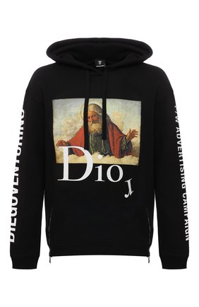 Мужской хлопковое худи DIEGO VENTURINO черного цвета по цене 22300 руб., арт. FW21-DV FLH DAC | Фото 1 Мужской хлопковое худи DIEGO VENTURINO черного цвета, арт. FW21-DV FLH DAC | Фото 1