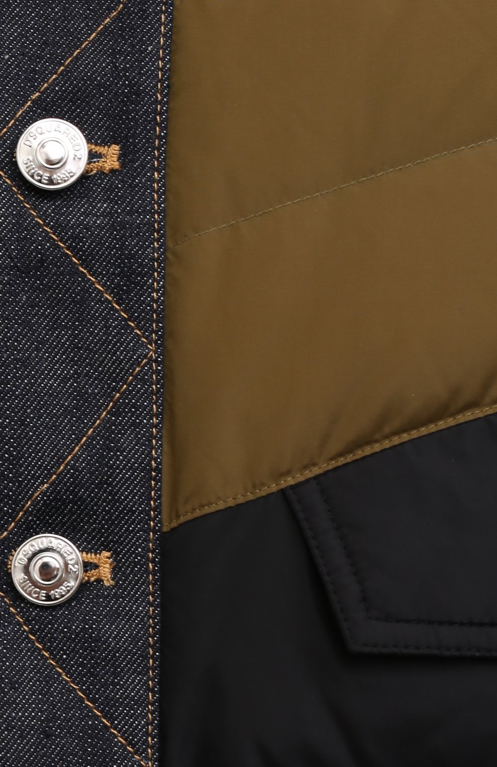 Мужская пуховая куртка DSQUARED2 темно-синего цвета, арт. S74AM1193/S53817 | Фото 5 (Кросс-КТ: Куртка; Мужское Кросс-КТ: пуховик-короткий; Рукава: Длинные; Материал внешний: Синтетический материал; Стили: Гранж; Материал подклада: Синтетический материал; Длина (верхняя одежда): Короткие; Материал утеплителя: Пух и перо)