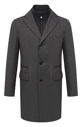 Мужской шерстяное пальто CORNELIANI темно-серого цвета по цене 116500 руб., арт. 881590-1812402/00 | Фото 1 Мужской шерстяное пальто CORNELIANI темно-серого цвета, арт. 881590-1812402/00 | Фото 1