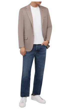 Мужской кашемировый пиджак KITON бежевого цвета по цене 614500 руб., арт. UG81K0127A | Фото 2 Мужской кашемировый пиджак KITON бежевого цвета, арт. UG81K0127A | Фото 2