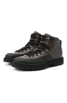 Мужские кожаные ботинки DOUCAL'S коричневого цвета, арт. DU2912CENTPF557NN06 | Фото 1 (Подошва: Плоская; Материал внутренний: Натуральная кожа; Мужское Кросс-КТ: Ботинки-обувь; Материал внешний: Кожа; Материал утеплителя: Без утеплителя)