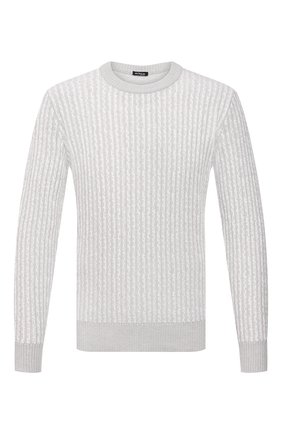 Мужской кашемировый свитер KITON светло-серого цвета по цене 229500 руб., арт. UK1301 | Фото 1 Мужской кашемировый свитер KITON светло-серого цвета, арт. UK1301 | Фото 1 (Материал внешний: Шерсть, Кашемир; Мужское Кросс-КТ: Свитер-одежда; Принт: Без принта; Стили: Кэжуэл; Длина (для топов): Стандартные; Рукава: Длинные; Региональные ограничения белый список (Axapta Mercury): RU)