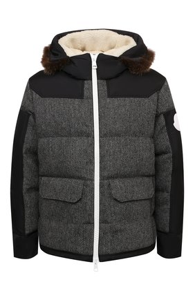 Мужская пуховая куртка robert MONCLER темно-серого цвета по цене 206800 руб., арт. G2-091-1A001-29-595EL | Фото 1 Мужская пуховая куртка robert MONCLER темно-серого цвета, арт. G2-091-1A001-29-595EL | Фото 1