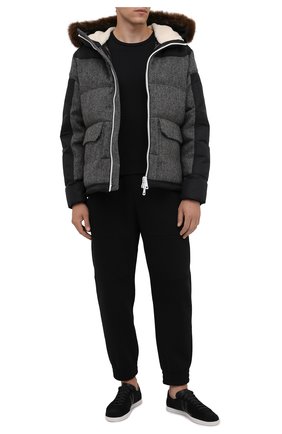 Мужская пуховая куртка robert MONCLER темно-серого цвета по цене 206800 руб., арт. G2-091-1A001-29-595EL | Фото 2 Мужская пуховая куртка robert MONCLER темно-серого цвета, арт. G2-091-1A001-29-595EL | Фото 2