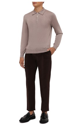Мужские хлопковые брюки DOLCE & GABBANA коричневого цвета, арт. GY6UET/FUVB2 | Фото 2 (Материал внешний: Хлопок; Длина (брюки, джинсы): Стандартные; Случай: Повседневный; Стили: Кэжуэл; Региональные ограничения белый список (Axapta Mercury): RU)