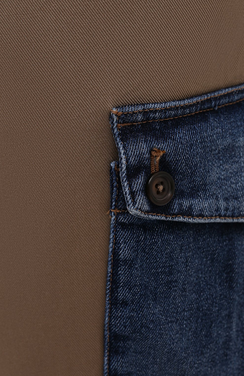 Мужские хлопковые брюки-карго DOLCE & GABBANA бежевого цвета, арт. GWTUEZ/GEM25 | Фото 5 (Силуэт М (брюки): Карго; Длина (брюки, джинсы): Стандартные; Случай: Повседневный; Материал внешний: Хлопок; Стили: Кэжуэл)