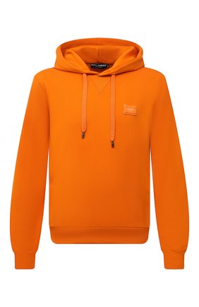 Мужской хлопковое худи DOLCE & GABBANA оранжевого цвета по цене 47250 руб., арт. G90V2T/FU7DU | Фото 1 Мужской хлопковое худи DOLCE & GABBANA оранжевого цвета, арт. G90V2T/FU7DU | Фото 1 (Материал внешний: Хлопок; Рукава: Длинные; Длина (для топов): Стандартные; Мужское Кросс-КТ: Худи-одежда; Принт: Без принта; Стили: Спорт-шик)