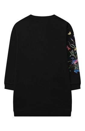 Детское хлопковое платье GIVENCHY черного цвета по цене 27250 руб., арт. H12178 | Фото 2 Детское хлопковое платье GIVENCHY черного цвета, арт. H12178 | Фото 2