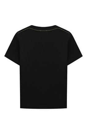 Детская хлопковая футболка MARC JACOBS (THE) черного цвета по цене 6140 руб., арт. W25509 | Фото 2 Детская хлопковая футболка MARC JACOBS (THE) черного цвета, арт. W25509 | Фото 2