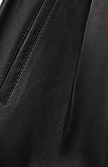 Детские кожаные шорты BRUNELLO CUCINELLI черного цвета, арт. BPTANP017A | Фото 3 (Случай: Повседневный; Материал подклада: Синтетический материал; Материал внешний: Натуральная кожа; Девочки Кросс-КТ: Шорты-одежда; Ростовка одежда: 4 года | 104 см, 6 лет | 116 см)