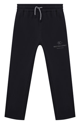Детские хлопковые брюки BRUNELLO CUCINELLI темно-синего цвета по цене 24600 руб., арт. BD847E318B | Фото 1 Детские хлопковые брюки BRUNELLO CUCINELLI темно-синего цвета, арт. BD847E318B | Фото 1 (Материал внешний: Хлопок; Мальчики Кросс-КТ: Брюки-одежда; Ростовка одежда: 10 - 11 лет | 140 - 146см, 8 лет | 128 см)