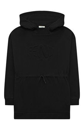 Детское хлопковое худи FENDI черного цвета по цене 32500 руб., арт. JFH121/5V0/3A-6A | Фото 1 Детское хлопковое худи FENDI черного цвета, арт. JFH121/5V0/3A-6A | Фото 1 (Материал внешний: Хлопок; Рукава: Длинные; Ростовка одежда: 6 лет | 116 см)