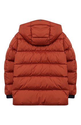 Детского пуховая куртка HERNO оранжевого цвета по цене 47200 руб., арт. PI0109B/12004/10A-14A | Фото 2 Детского пуховая куртка HERNO оранжевого цвета, арт. PI0109B/12004/10A-14A | Фото 2 (Материал внешний: Синтетический материал; Материал подклада: Синтетический материал; Рукава: Длинные; Материал утеплителя: Пух и перо; Мальчики Кросс-КТ: Пуховик-верхняя одежда; Кросс-КТ: Сезон: зима; Ростовка одежда: 10 - 11 лет | 140 - 146см, 12 лет | 152 см, 13 - 15 лет | 158 см)