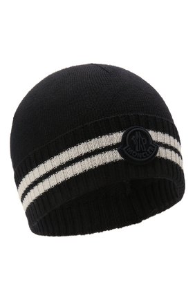 Детского шапка MONCLER темно-синего цвета по цене 12600 руб., арт. G2-954-9Z734-20-A9630 | Фото 1 Детского шапка MONCLER темно-синего цвета, арт. G2-954-9Z734-20-A9630 | Фото 1 (Материал: Текстиль, Шерсть, Синтетический материал)