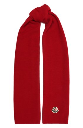 Детский шарф MONCLER красного цвета по цене 15300 руб., арт. G2-954-9Z732-00-A9632 | Фото 1 Детский шарф MONCLER красного цвета, арт. G2-954-9Z732-00-A9632 | Фото 1
