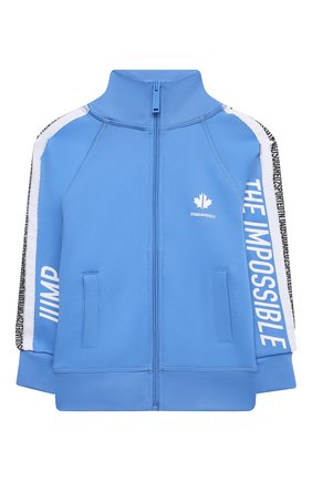 Детский толстовка DSQUARED2 голубого цвета по цене 17250 руб., арт. DQ0305-D003S | Фото 1 Детский толстовка DSQUARED2 голубого цвета, арт. DQ0305-D003S | Фото 1