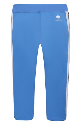 Детские брюки DSQUARED2 голубого цвета по цене 16400 руб., арт. DQ0307-D003S | Фото 2 Детские брюки DSQUARED2 голубого цвета, арт. DQ0307-D003S | Фото 2