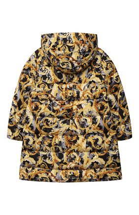 Детское пуховое пальто VERSACE разноцветного цвета по цене 57000 руб., арт. 1000416/1A01364/4A-6A | Фото 2 Детское пуховое пальто VERSACE разноцветного цвета, арт. 1000416/1A01364/4A-6A | Фото 2 (Материал утеплителя: Пух и перо; Рукава: Длинные; Материал внешний: Синтетический материал; Материал подклада: Синтетический материал; Девочки Кросс-КТ: Пуховик-верхняя одежда; Кросс-КТ: Сезон: зима; Ростовка одежда: 4 года | 104 см, 5 лет | 110 см, 6 лет | 116 см)
