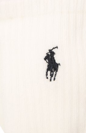 Детские комплект из трех пар носков POLO RALPH LAUREN белого цвета по цене 1415 руб., арт. 444822163 | Фото 2 Детские комплект из трех пар носков POLO RALPH LAUREN белого цвета, арт. 444822163 | Фото 2