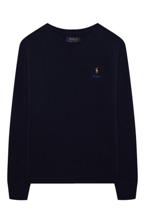 Детский шерстяной пуловер POLO RALPH LAUREN синего цвета по цене 12100 руб., арт. 323850966 | Фото 1 Детский шерстяной пуловер POLO RALPH LAUREN синего цвета, арт. 323850966 | Фото 1 (Материал внешний: Шерсть; Рукава: Длинные; Мальчики Кросс-КТ: Пуловер-одежда; Ростовка одежда: 13 - 15 лет | 158 см, 10 - 11 лет | 140 - 146см, 9 лет | 134 см, 16 лет | 164 см)