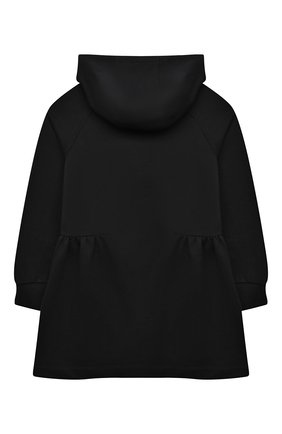 Детское хлопковое платье VERSACE черного цвета по цене 19450 руб., арт. 1000012/1A01399/4A-6A | Фото 2 Детское хлопковое платье VERSACE черного цвета, арт. 1000012/1A01399/4A-6A | Фото 2 (Материал внешний: Хлопок; Рукава: Длинные; Девочки Кросс-КТ: Платье-одежда; Случай: Повседневный; Ростовка одежда: 6 лет | 116 см)