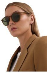 Женские солнцезащитные очки LORO PIANA светло-коричневого цвета, арт. FAL0261 | Фото 2 (Тип очков: С/з; Очки форма: Круглые)