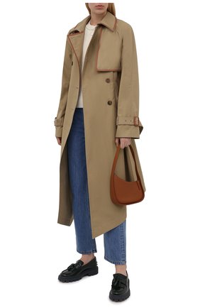 Женские кожаные лоферы TOD’S темно-зеленого цвета по цене 41100 руб., арт. XXW08J0EY30SHA | Фото 2 Женские кожаные лоферы TOD’S темно-зеленого цвета, арт. XXW08J0EY30SHA | Фото 2