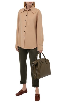 Женские кожаные лоферы TOD’S коричневого цвета по цене 47850 руб., арт. XXW79A0DE70ZEF | Фото 2 Женские кожаные лоферы TOD’S коричневого цвета, арт. XXW79A0DE70ZEF | Фото 2