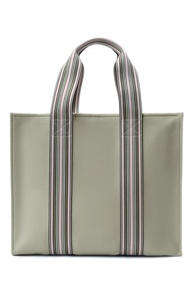 Женский сумка-шопер suitcase stripe LORO PIANA зеленого цвета, арт. FAL2357 | Фото 1 (Материал: Текстиль; Сумки-технические: Сумки-шопперы; Размер: large)