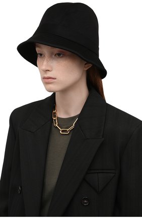 Женская кашемировая шляпа LORO PIANA черного цвета по цене 79950 руб., арт. FAL2348 | Фото 2 Женская кашемировая шляпа LORO PIANA черного цвета, арт. FAL2348 | Фото 2