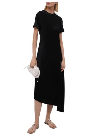 Женские кожаные шлепанцы alaina JIMMY CHOO бежевого цвета по цене 45600 руб., арт. ALAINA FLAT/UHX | Фото 2 Женские кожаные шлепанцы alaina JIMMY CHOO бежевого цвета, арт. ALAINA FLAT/UHX | Фото 2